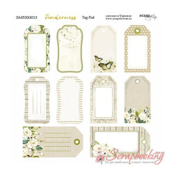 Аркуш паперу 20*20см Scrapmir Tenderness Tag-Pad двосторонній