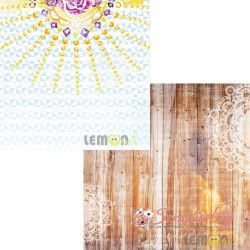 Аркуш паперу 30*30см Lemon Owl Plans for Today Rise and Shine двосторонній