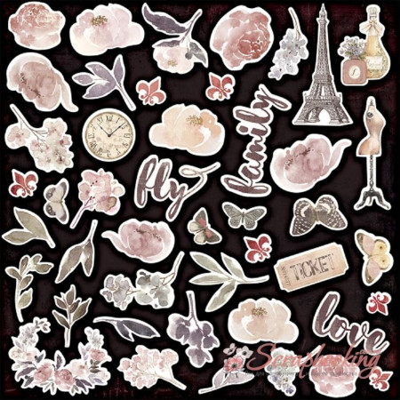 Высечки Scrapmir Charming (Очарование), 45шт