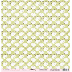 Аркуш паперу 30*30см Scrapmir Наше Малятко Барашки односторонній