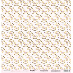 Аркуш паперу 30*30см Scrapmir Наше Малятко Конячки односторонній