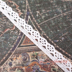 Мереживо 10мм MK02 біле 1м