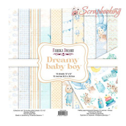Набір паперу 30*30см Фабрика декору Dreamy baby boy, 10аркушів