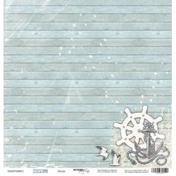 Аркуш паперу 30*30см Scrapmir Якір односторонній