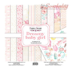 Набір паперу 20*20см Фабрика декору Dreamy baby girl, 10аркушів