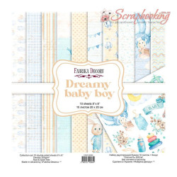 Набір паперу 20*20см Фабрика декору Dreamy baby boy, 10аркушів