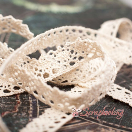 Мереживо 15мм MK04 бежеве 1м