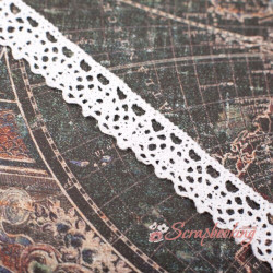 Мереживо 15мм MK05 біле 1м