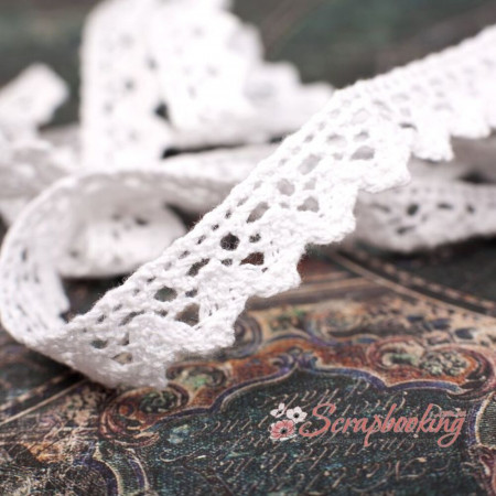 Мереживо 15мм MK06 біле 1м