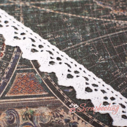 Мереживо 15мм MK06 біле 1м