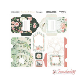 Аркуш паперу 20*20см Scrapmir Peaches & Cream Конверти двосторонні