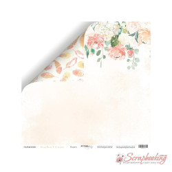 Аркуш паперу 30*30см Scrapmir Peaches & Cream Радість двостороння