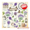 Набір паперу 20*20см Фабрика декору Lavender Provence, 10аркушів