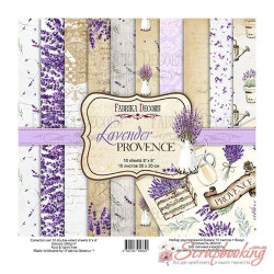 Набір паперу 20*20см Фабрика декору Lavender Provence, 10аркушів