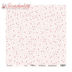 Аркуш паперу 30*30см Scrapmir Baby Girl Поляна односторонній