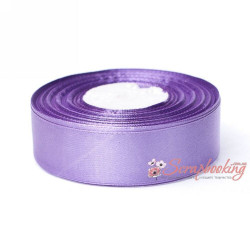 Стрічка атласна монотон 8121 світло-фіолетовий, 2,5см, 33м