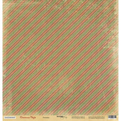 Аркуш паперу 30*30см Scrapmir Christmas Night Ритміка односторонній