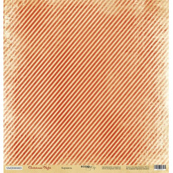 Аркуш паперу 30*30см Scrapmir Christmas Night Карамель односторонній