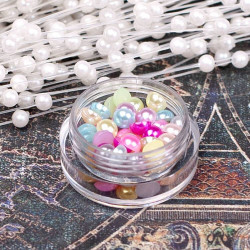 Напівбусини перламутрові 5мм мікс 1, 100шт