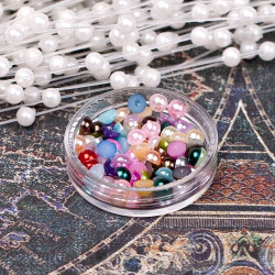 Напівбусини перламутрові 4мм мікс 2, 100шт