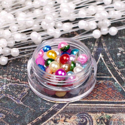 Напівбусини перламутрові 5мм мікс 2, 100шт