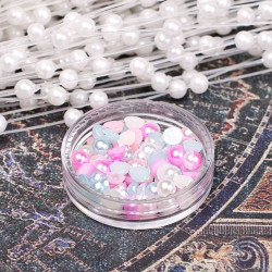 Напівбусини перламутрові 4мм мікс 1, 100шт