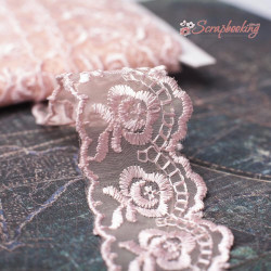 Мереживо 45мм мк7879 коралове 1м