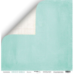 Аркуш паперу 30*30см Scrapmir Sweet Girls Модниця двосторонній