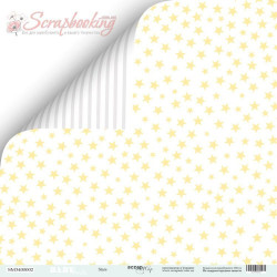 Аркуш паперу 30*30см Scrapmir Smile Baby Stars двосторонній