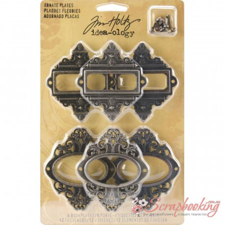Рамки Tim Holtz Ideaology Ornate Plates, 6шт