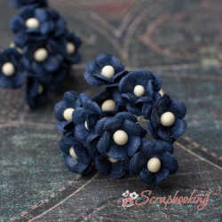 Букет Sweetheart mini синій темний, 10шт