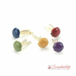 Брадси Creative Impressions Mini Painted Metal Round/Matte Heritage, 4мм, 100шт 