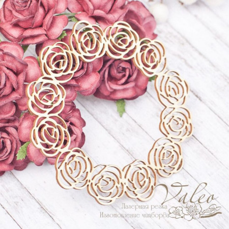 Чіпборд Valeo Квіткова рамка 94*94мм V1770