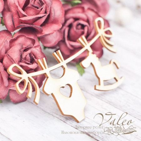 Чіпборд Valeo Підвіска дитяча 75*41мм V1722