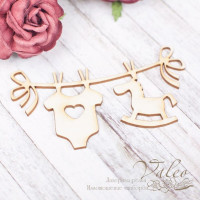 Чипборд Valeo Подвеска детская 75*41мм V1722