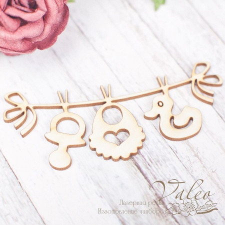 Чіпборд Valeo Підвіска дитяча 62*25мм V1723