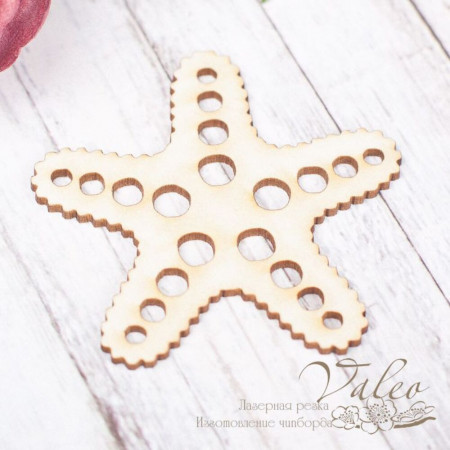 Чіпборд Valeo Морська зірка 45*43мм V1752