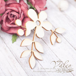 Чіпборд Valeo Квіточка 53*58мм V1733