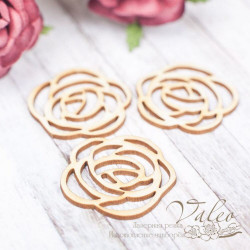 Чіпборд Valeo набір Квітковий 3шт 29*28мм V1768