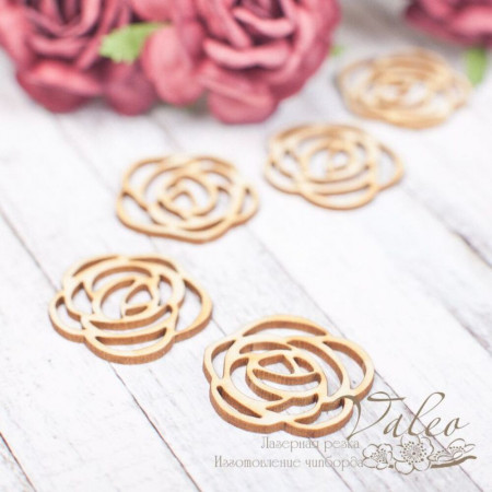 Чіпборд Valeo набір Квітковий 5шт 29*28мм V1769