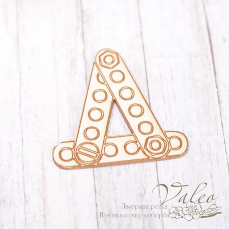 Чіпборд Valeo Літера Д 34*32мм V1818