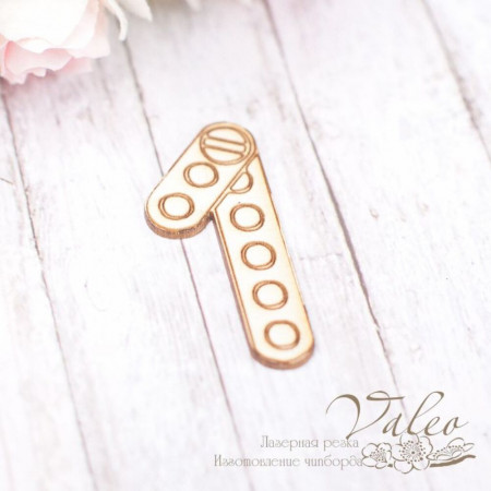 Чіпборд Valeo Цифра 1 14*34мм V1847