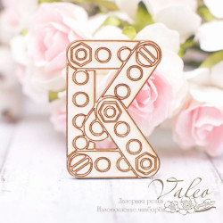 Чіпборд Valeo Літера В 23*34мм V1826