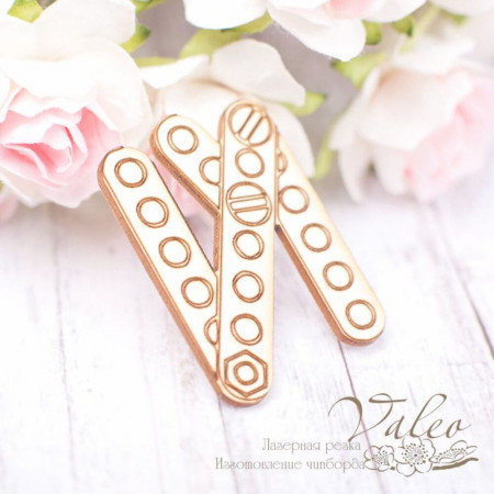 Чипборд Valeo Буква Й 23*34мм V1815