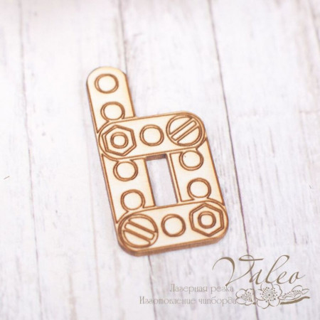 Чіпборд Valeo Літера Ь 18*34мм V1838