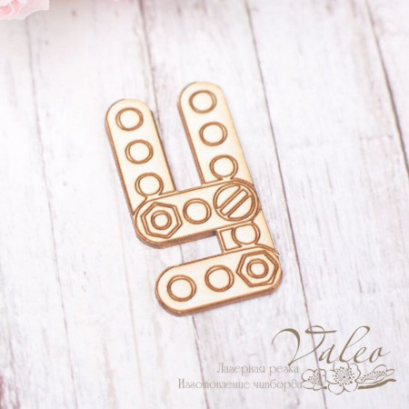 Чіпборд Valeo Літера У 18*34мм V1845