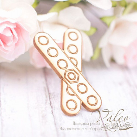 Чіпборд Valeo Літера Х 18*34мм V1843