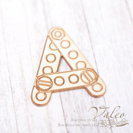 Чіпборд Valeo Літера А 28*34мм V1830