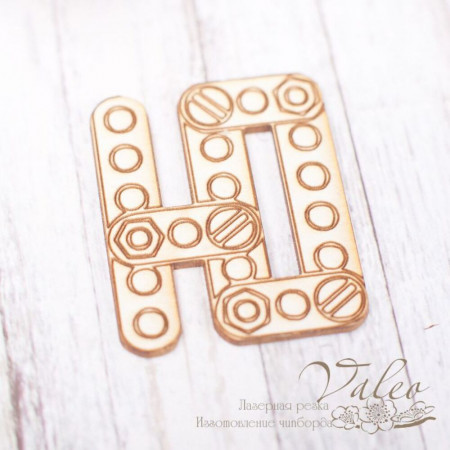 Чіпборд Valeo Літера Ю 28*34мм V1835