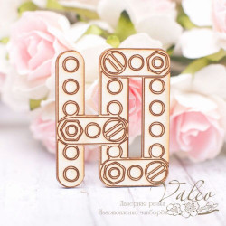 Чіпборд Valeo Літера Ю 28*34мм V1835